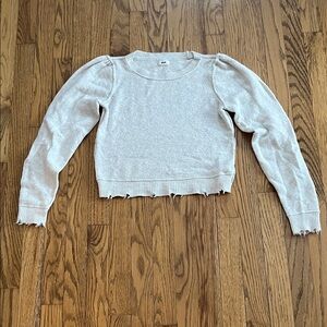 Aerie Soft Cream Knit Sweater
